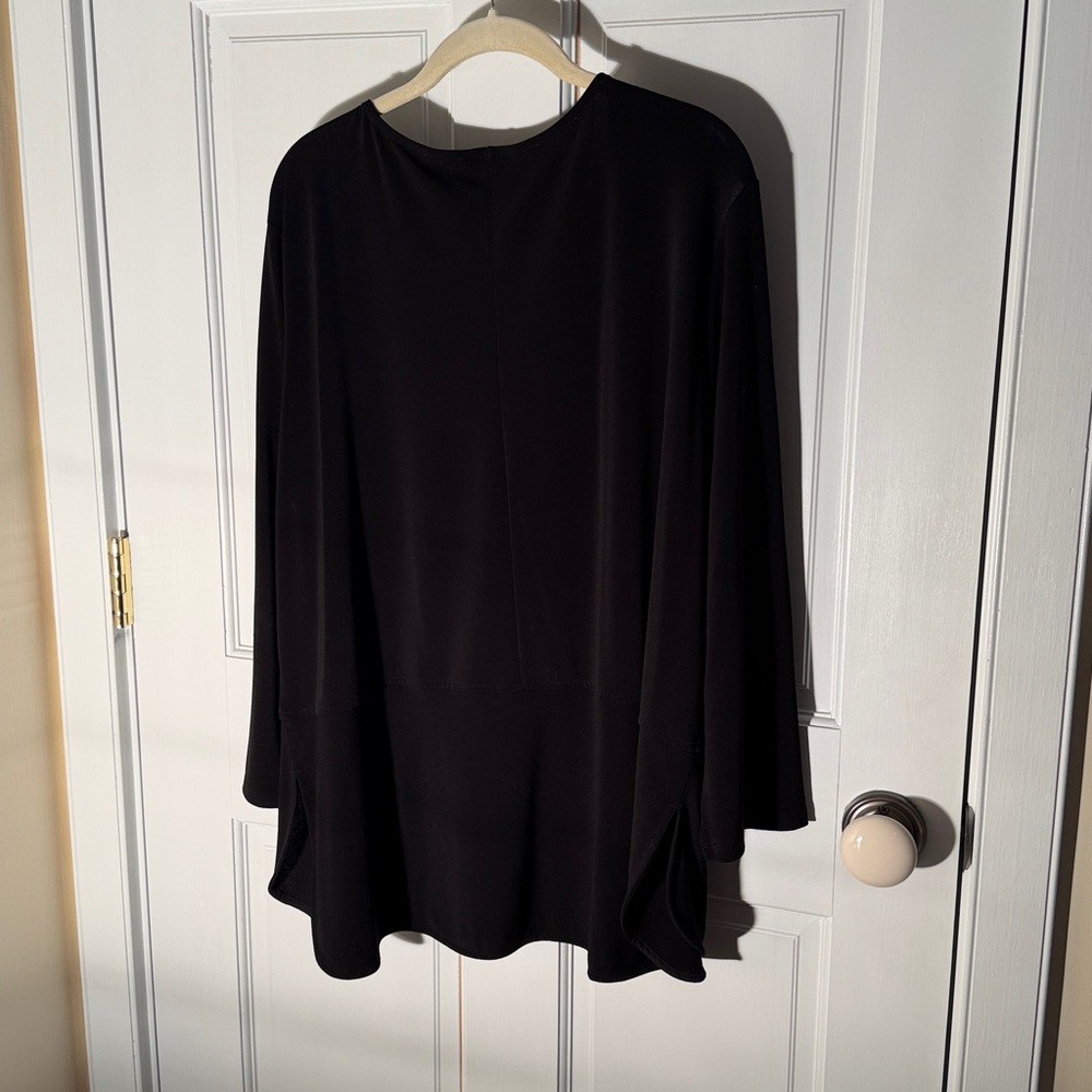 Ralph Lauren Tunic Top, Black Long Sleeve Women's - Picture 3 of 7